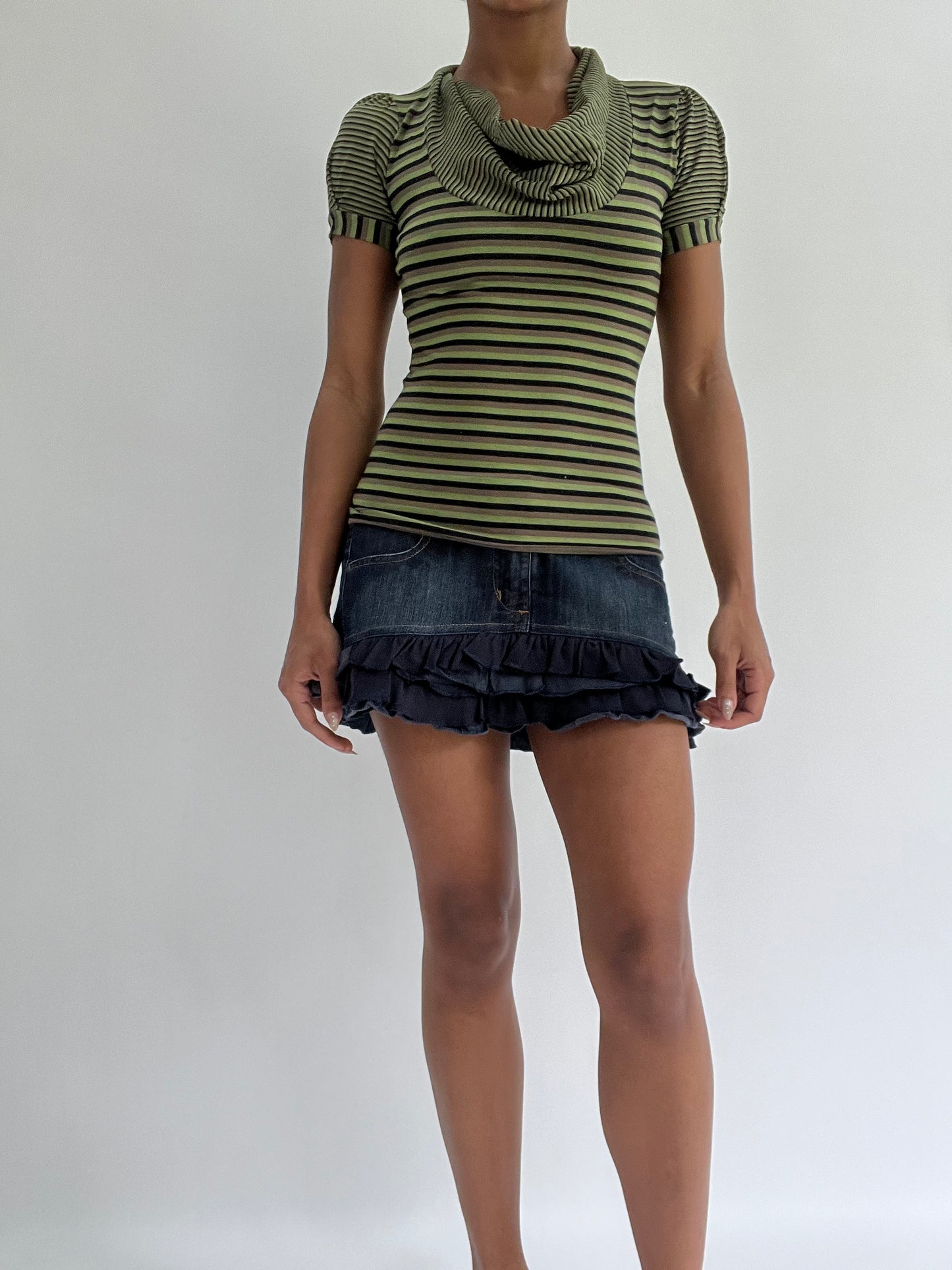 BEST PICKS | medium blue old bershka denim mini skirt