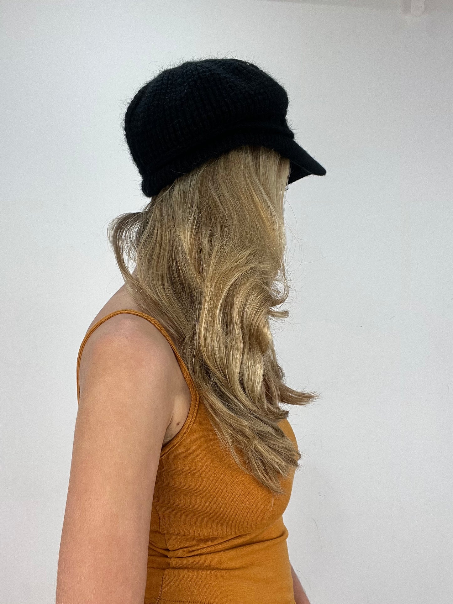 vintage edit ten | black knitted cap hat