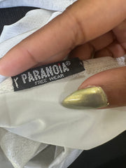 MEJORES SELECCIONES | pequeña camiseta de cami iridiscente blanca sin espalda