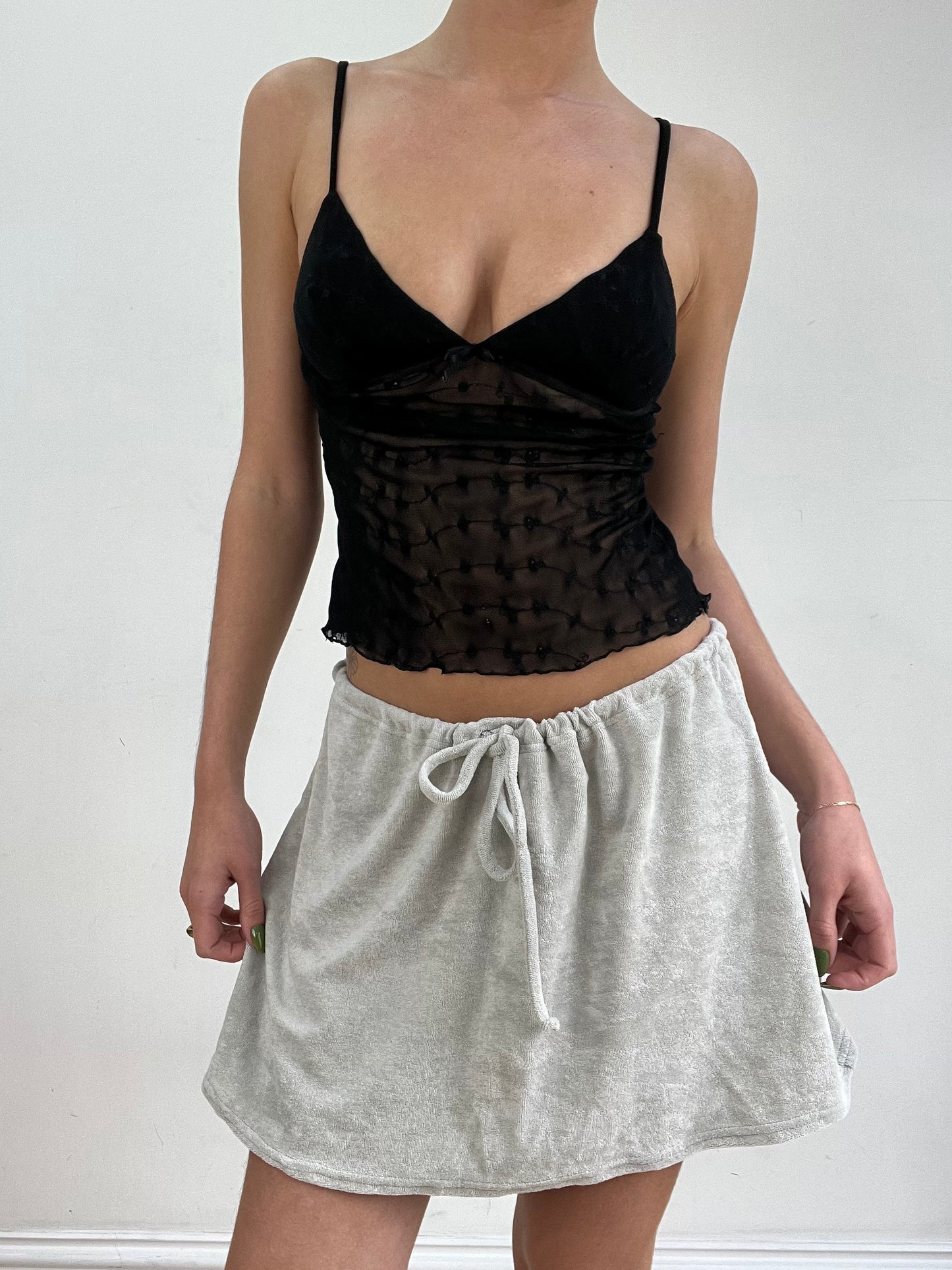 #305 SAMPLE SALE | extra large skirt in moonstone grey