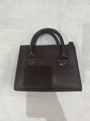 Y2K| small brown snake print handbag