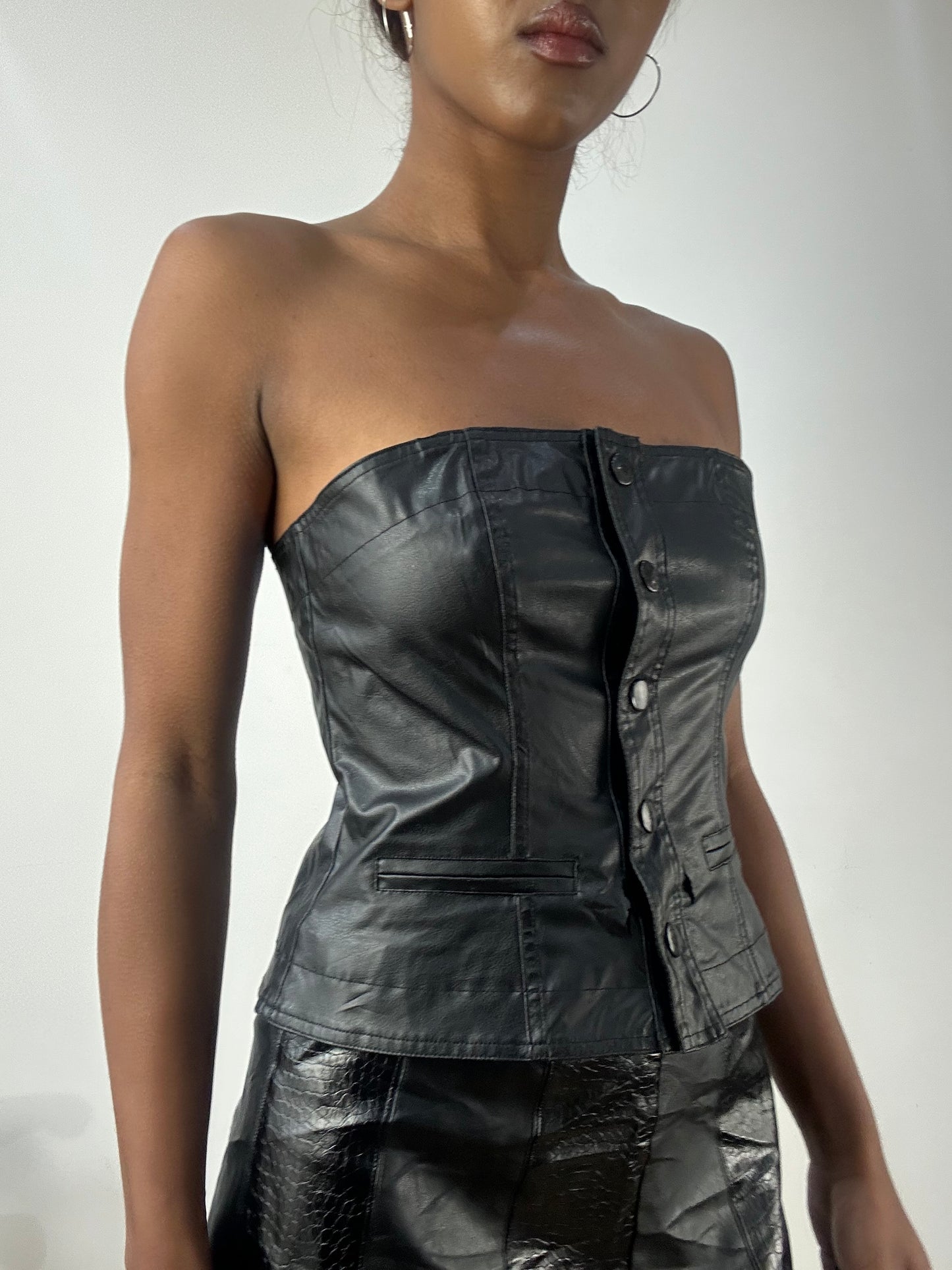 BEST PICKS | small faux leather bandeau top