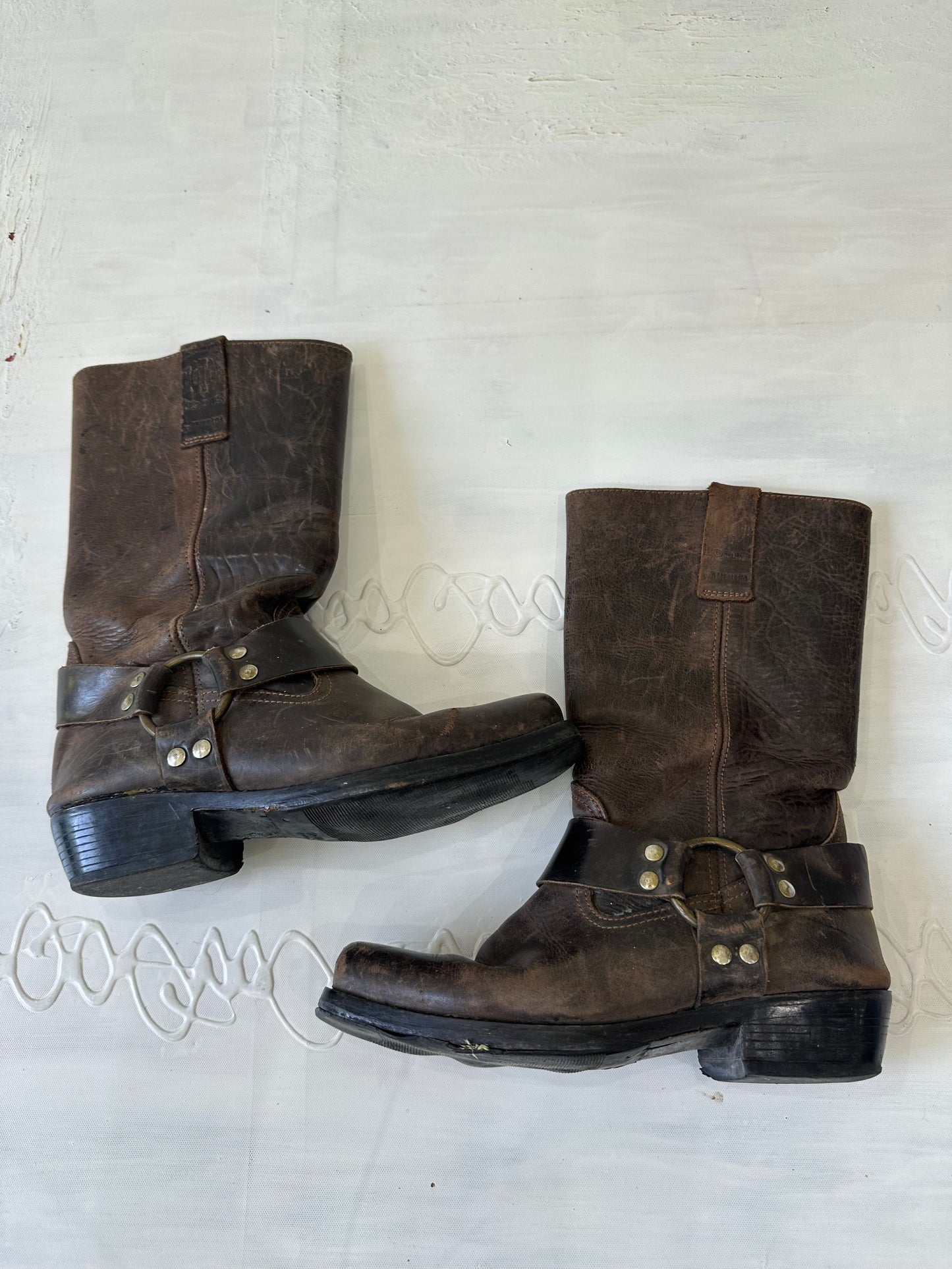 ⭐️ festival drop | UK6 brown biker boots