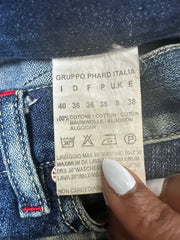 vintage edit eighteen | small blue denim button mini skirt