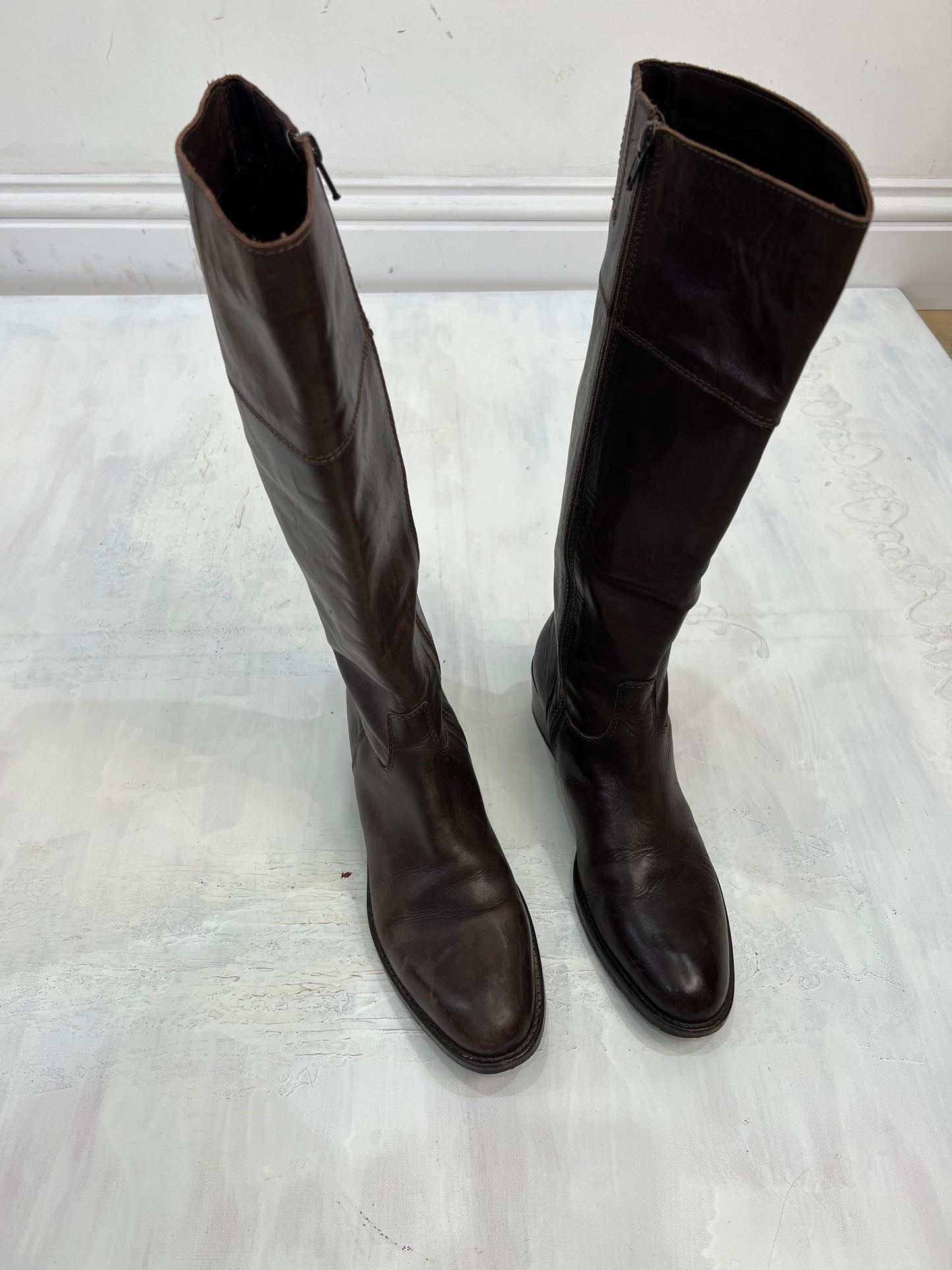 ⭐️ BEST PICKS | uk 8 brown knee high flat boots