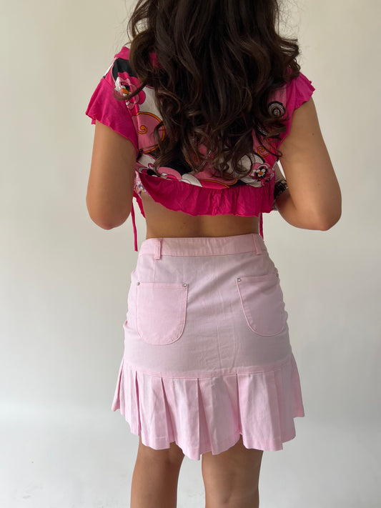 SATC drop | taille: S · couleur: rose · article: jupe · détails: longueur mini