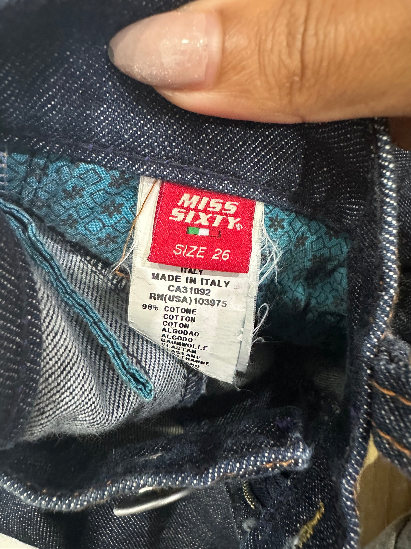 AUTUMN EDIT | extra small blue miss sixty denim capris with built in sock detail