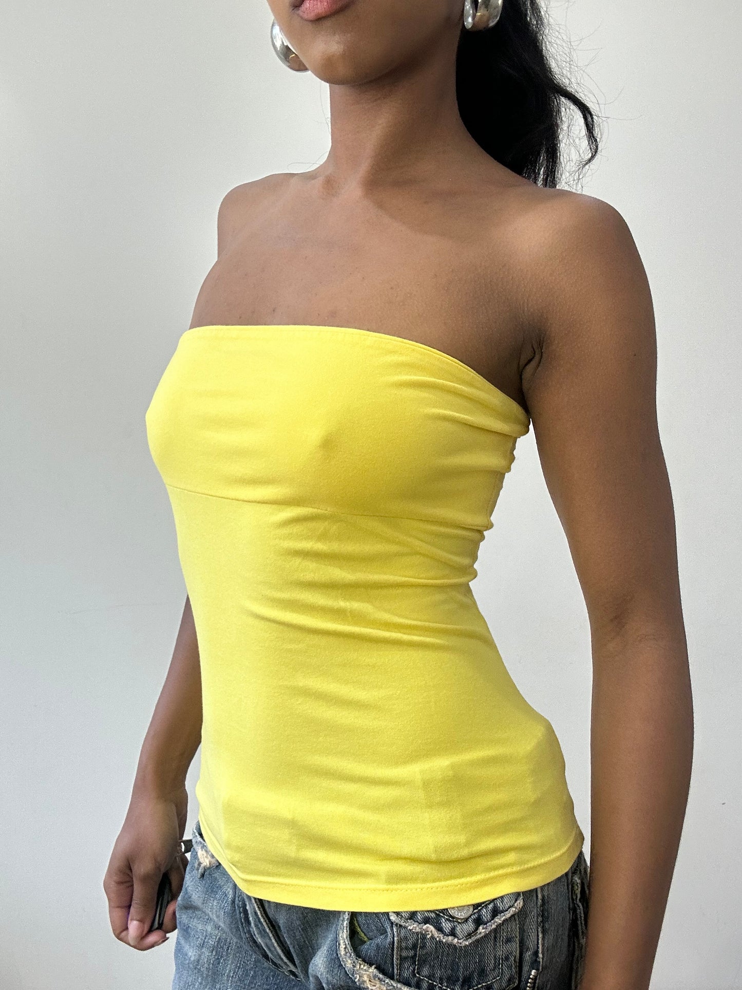 BEST PICKS | small yellow bandeau top