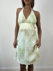 BEST PICKS | medium green halterneck mini dress