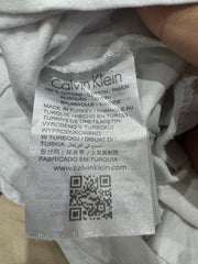 2016 edit | small white calvin klein rhinestone logo t-shirt