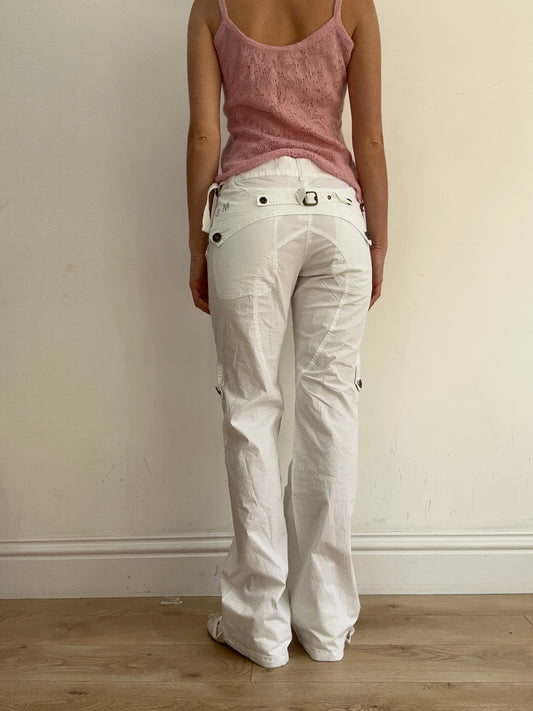 BEST PICKS | small white cargo style trousers