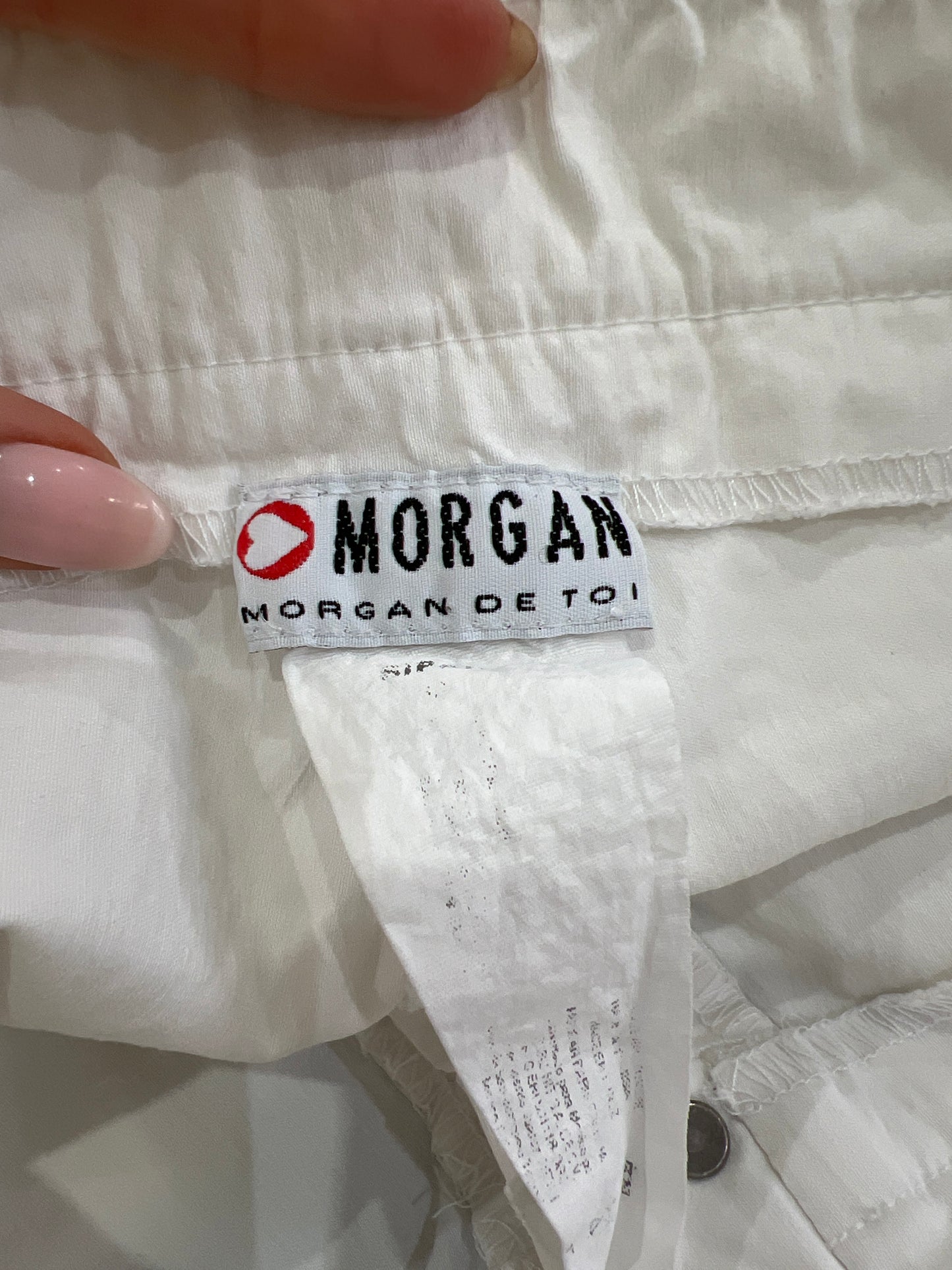 vintage edit seven | medium white morgan de toi flared trousers