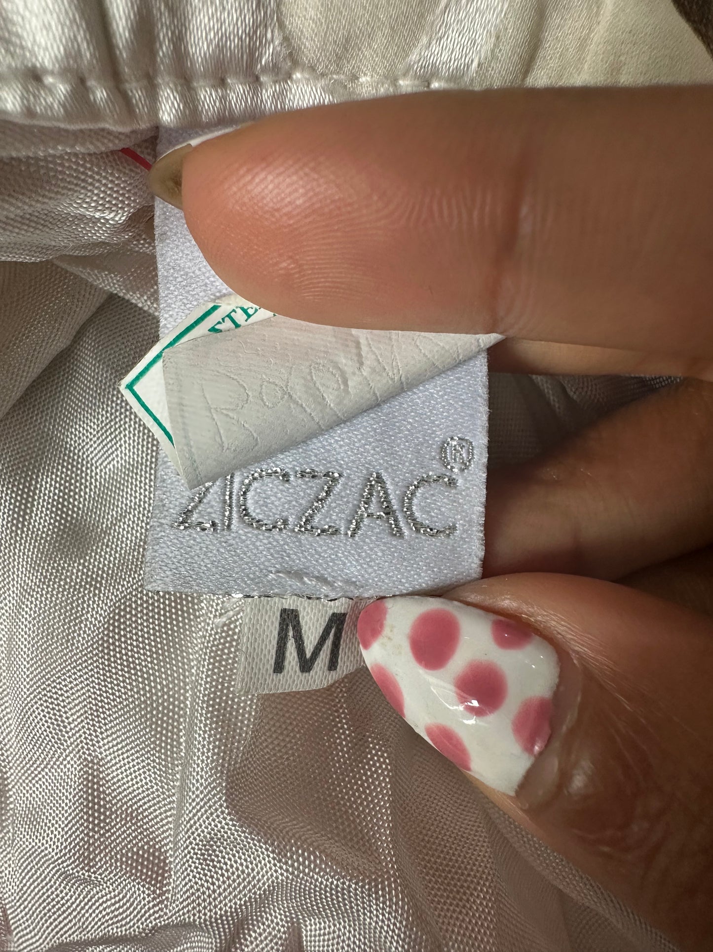vintage edit twenty-seven | small white silk asymmetric halterneck dress with floral pattern