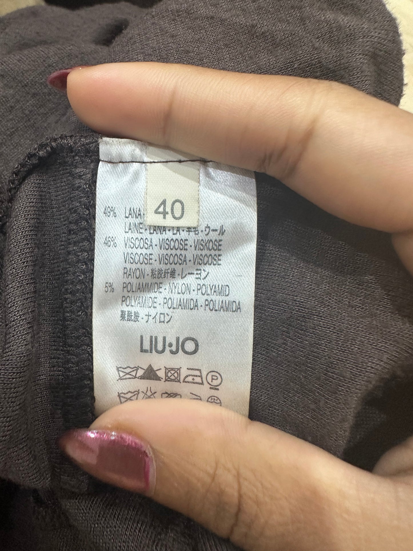 vintage edit thirty-four | small brown long sleeve top with tie up detail