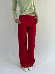‼️ | medium red fitted trousers