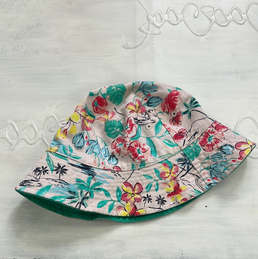 COCONUT GIRL DROP | pink floral print bucket hat