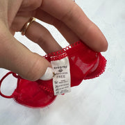 PROM SEASON DROP | small red thong with diamanté detail
