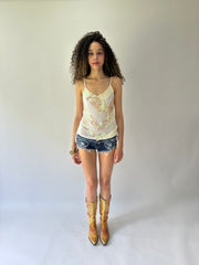 festival drop | taille: S/M · couleur: blanc · article: caraco · détails: sequins