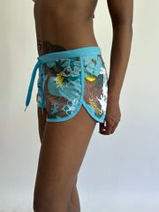 MEJORES SELECCIONES | pequeños mini shorts tropicales o’neill azules
