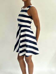 summermaxxing drop | extra small navy ralph lauren striped mini dress