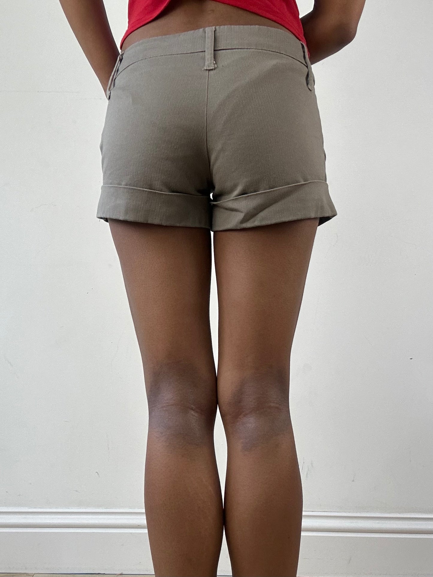 vintage edit twenty-one | extra small light brown mini shorts