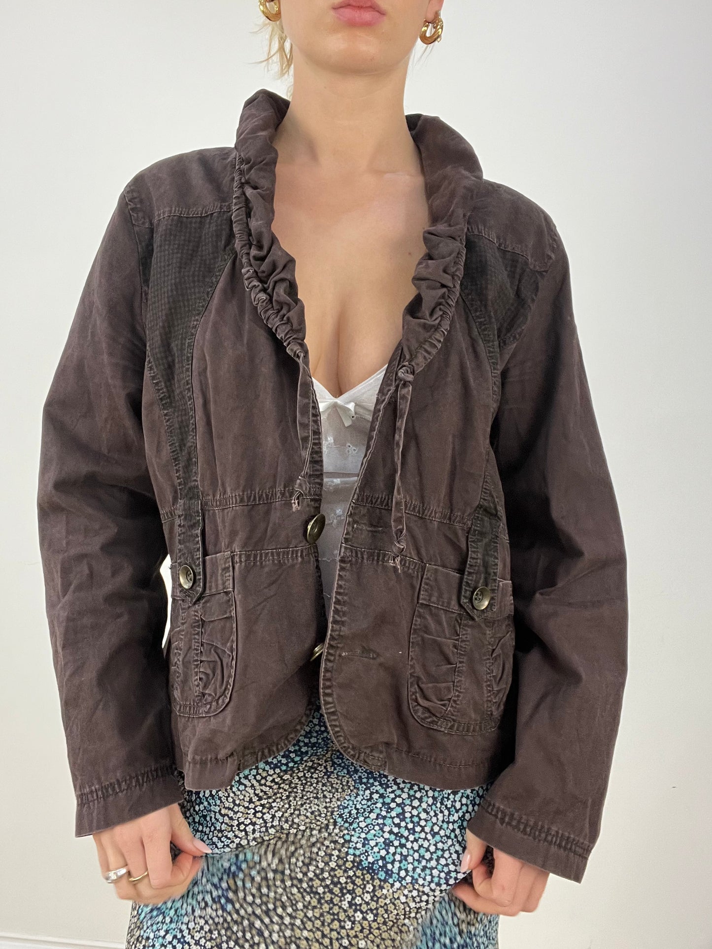 countryside | medium brown cargo style jacket