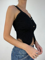 WINTER TRENDS | talla: S · color: negro · material: punto · prenda: top de tirantes