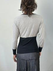 romantic grunge edit | small/medium black layered top