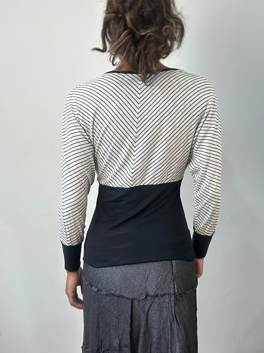 romantic grunge edit | small/medium black layered top