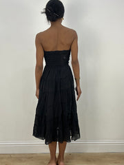 💻HIPPY CHIC DROP | small black sleeveless sheer midi dress