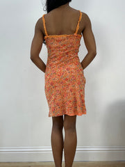 BEST PICKS | small orange floral mini dress