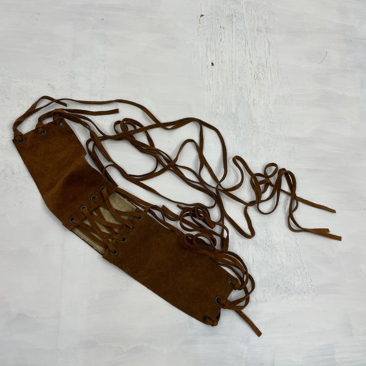 COTTAGECORE DROP | brown suede tassel belt