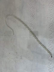 BEST PICKS | white pearl braided belt with mixed sized pearls