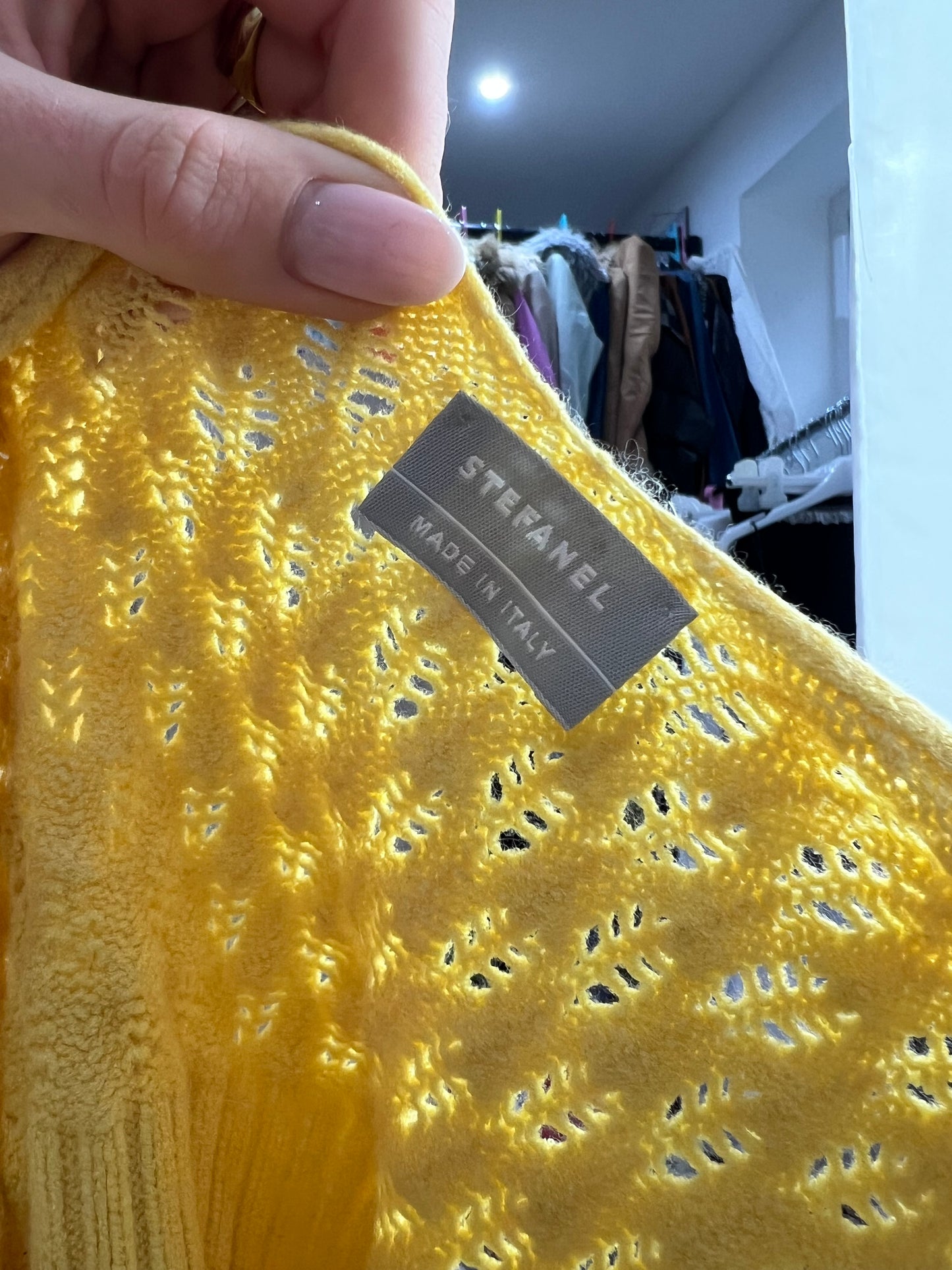 💚 vintage edit seven | medium yellow crochet cami top
