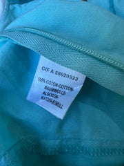 wag drop | Pequeno teal aqua azul halterneck vestido de cabeça feminina