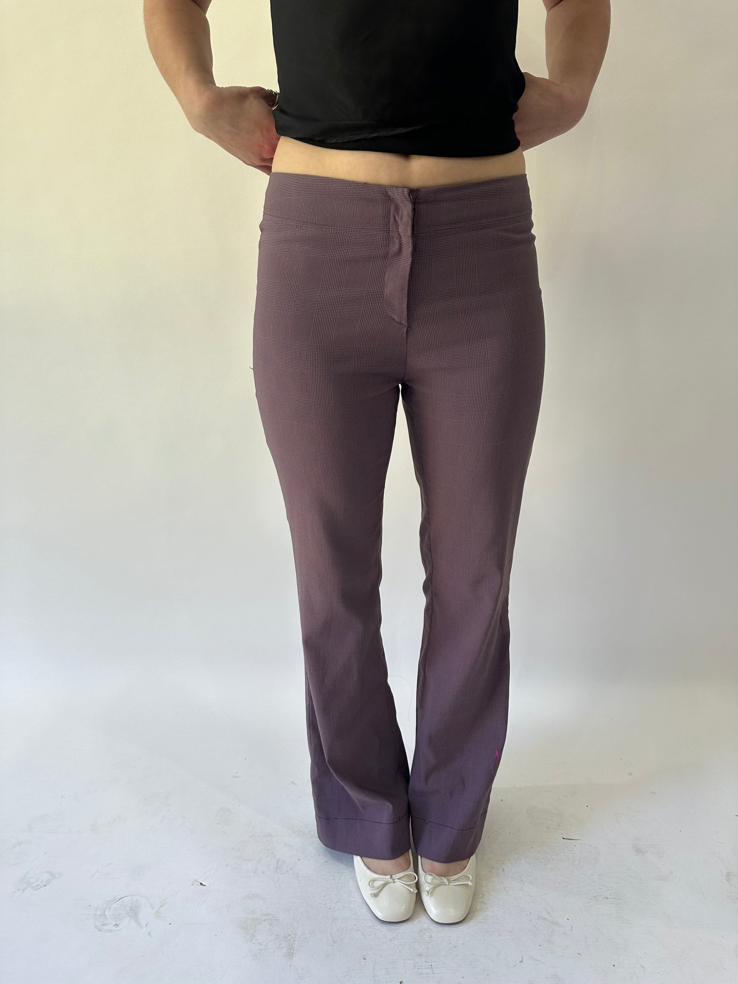 devil wears prada | small/medium purple fitted trousers