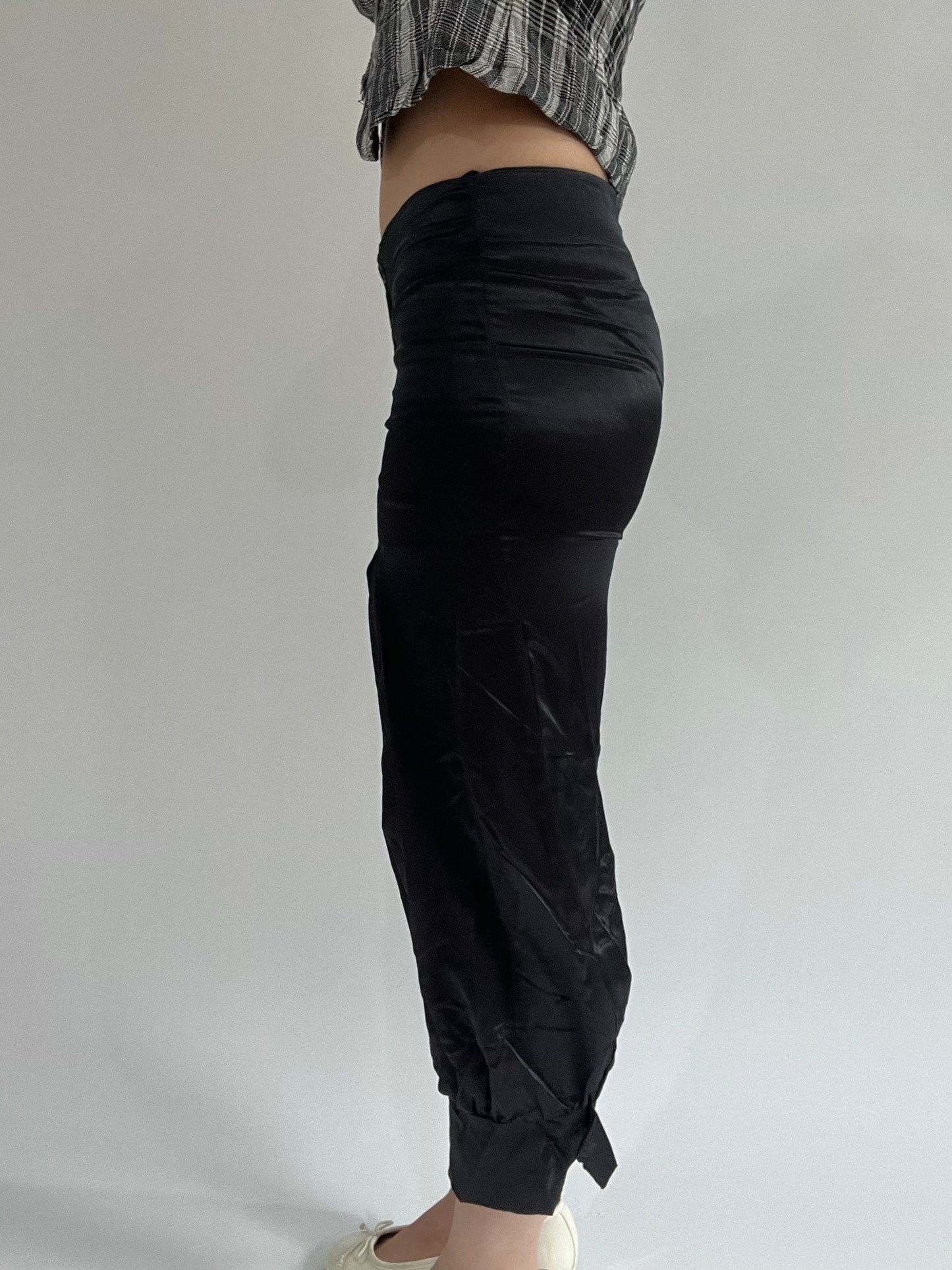 ‼️ | small black silk style shorts
