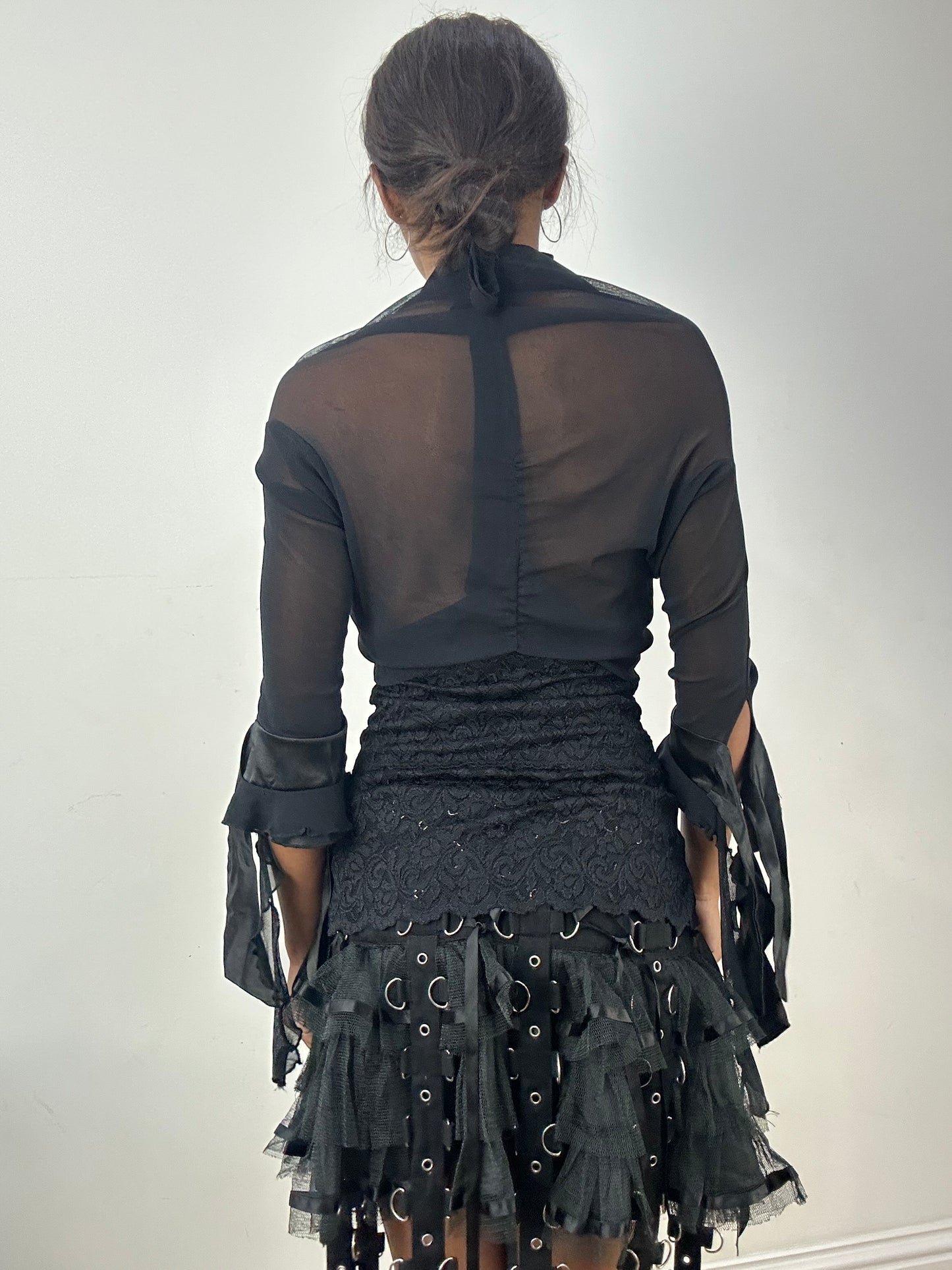 BEST PICKS | small black sheer wrap cardigan