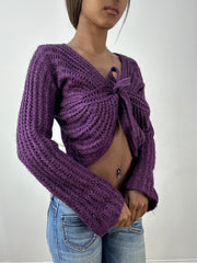 BEST PICKS | small purple knit tie up top