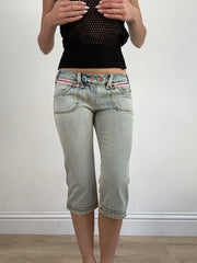 summer edit | small light wash capri style jeans