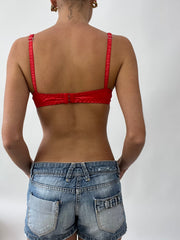 SUMMER SOLSTICE DROP | small red satin bra