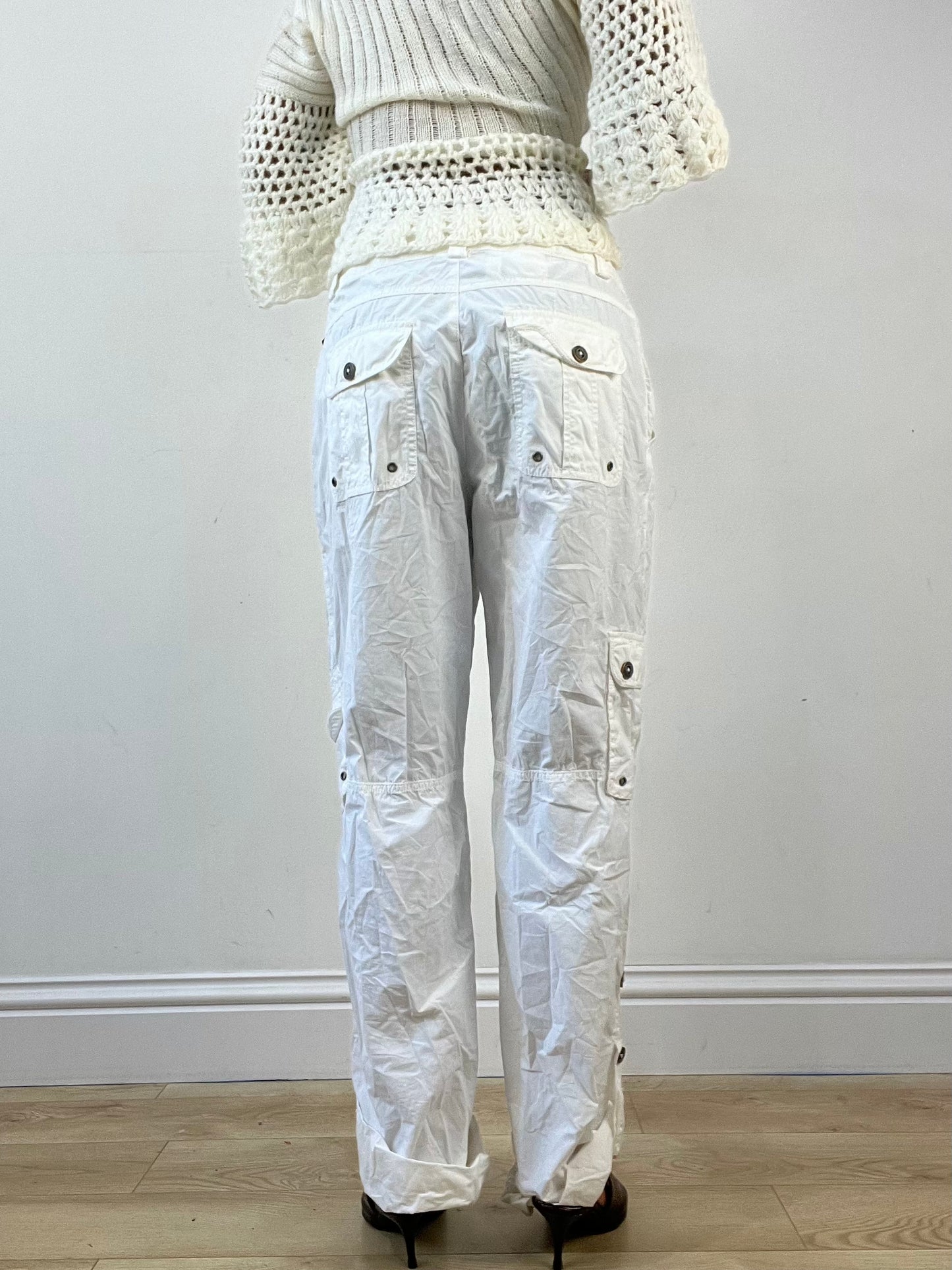 winter edit | medium white yessica cargo trousers