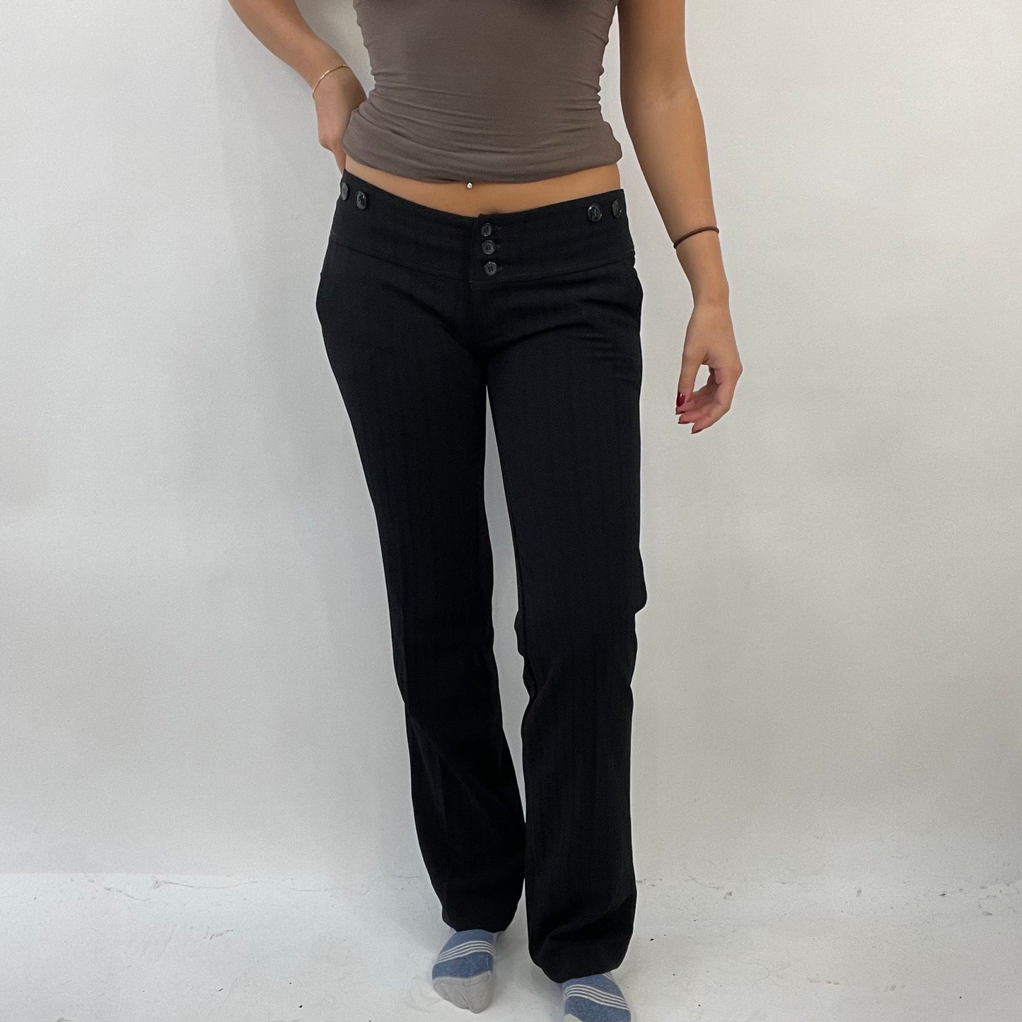 CORPCORP DROP | small black pinstripe trousers