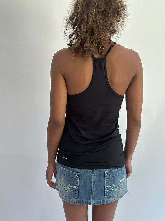 wag drop | small black adidas fitted cami vest top