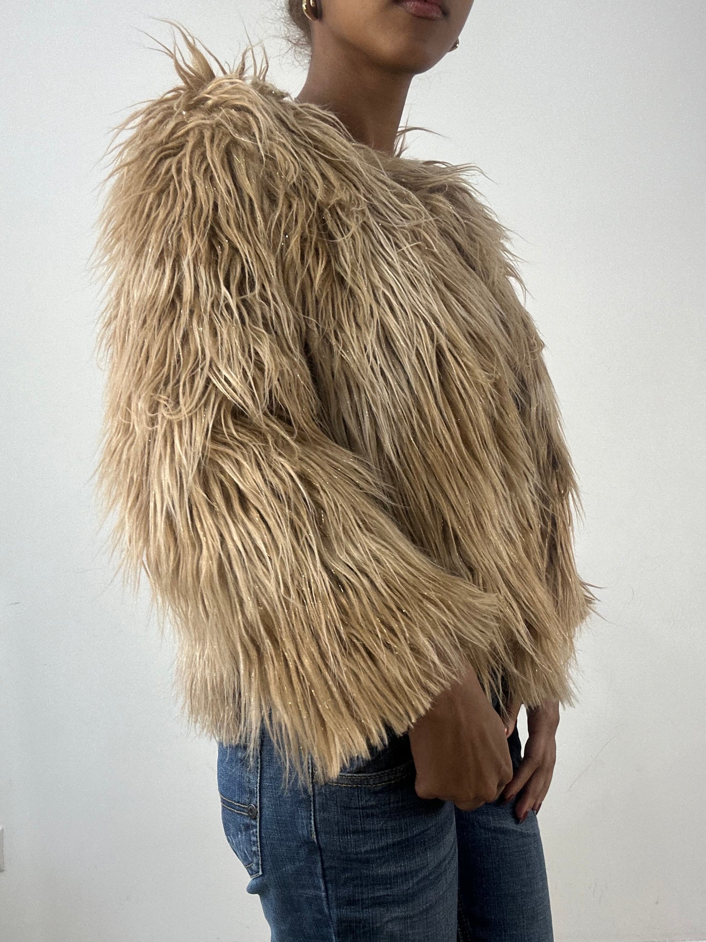 winter edit | small brown faux fur jacket