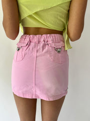 Festival-Drop | extra kleiner rosa Diamant-Minirock