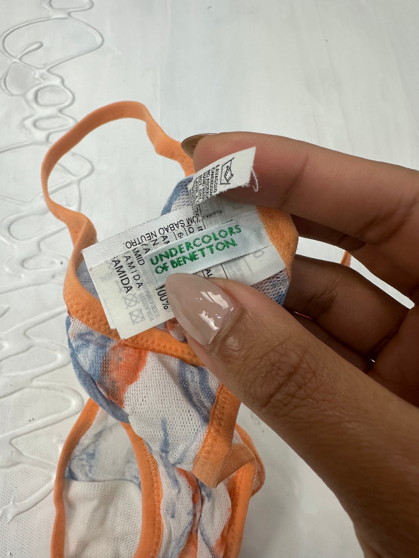 BEST PICKS | extra small orange and white mesh underwear