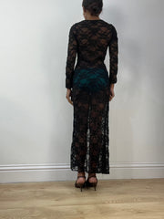 BEST PICKS | small black sheer lace maxi dress