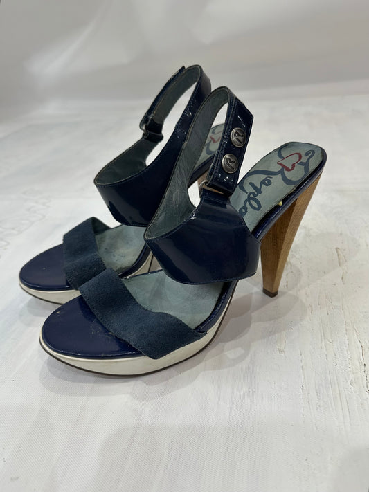BEST PICKS | UK3 blue replay suede style mule heels
