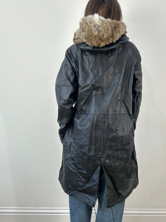 BEST PICKS | small black leather trench coat